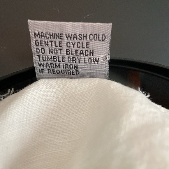 Nantucket vibes! Maggie Barnes Linen Blend Full Button Up Tunic, Size 34W - Picture 4 of 17